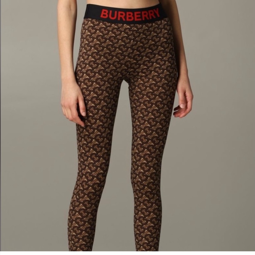Burberry Monogram Leggings - Size Small